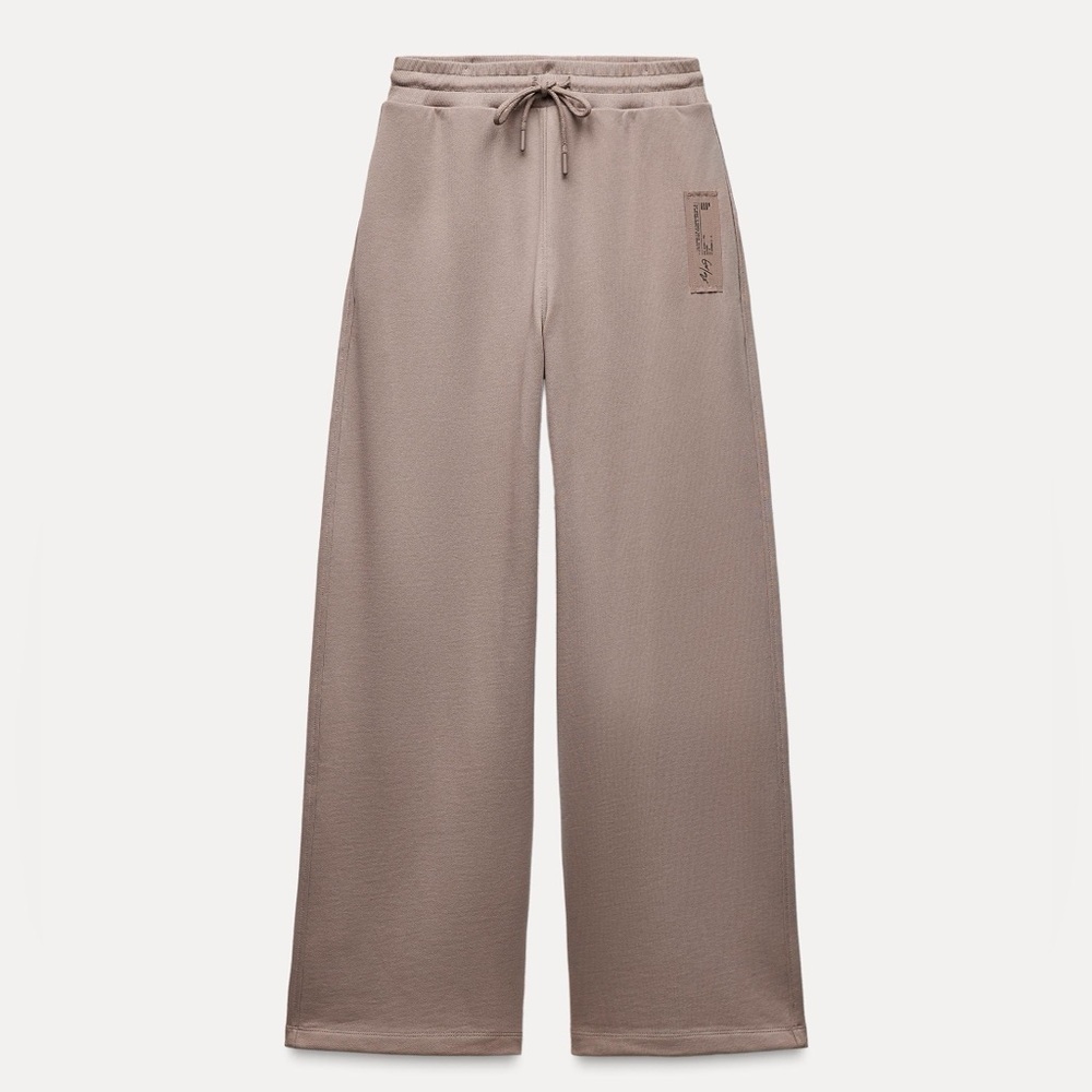 Zara Plush Trousers With Label
